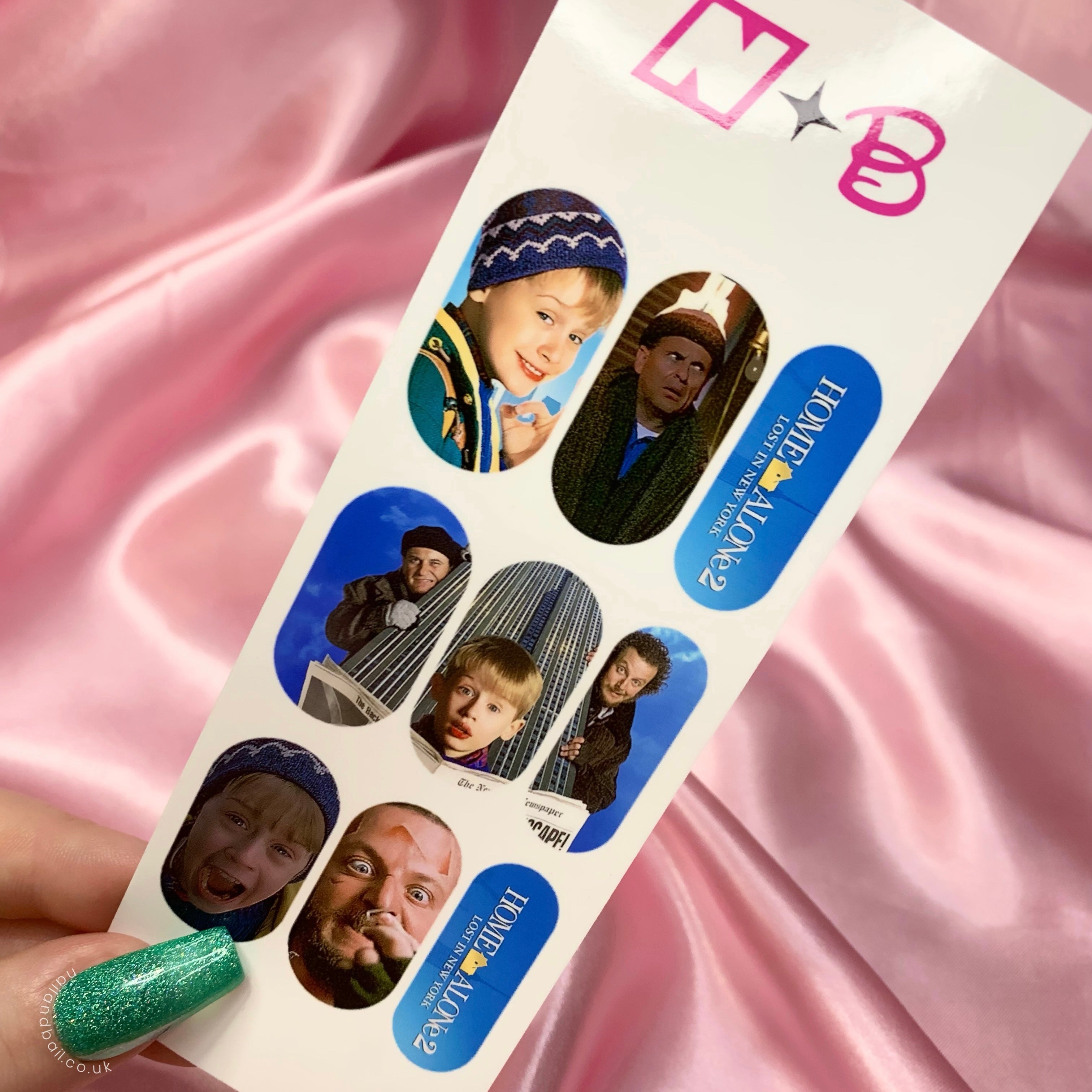 Home alone 2 Christmas nail decals